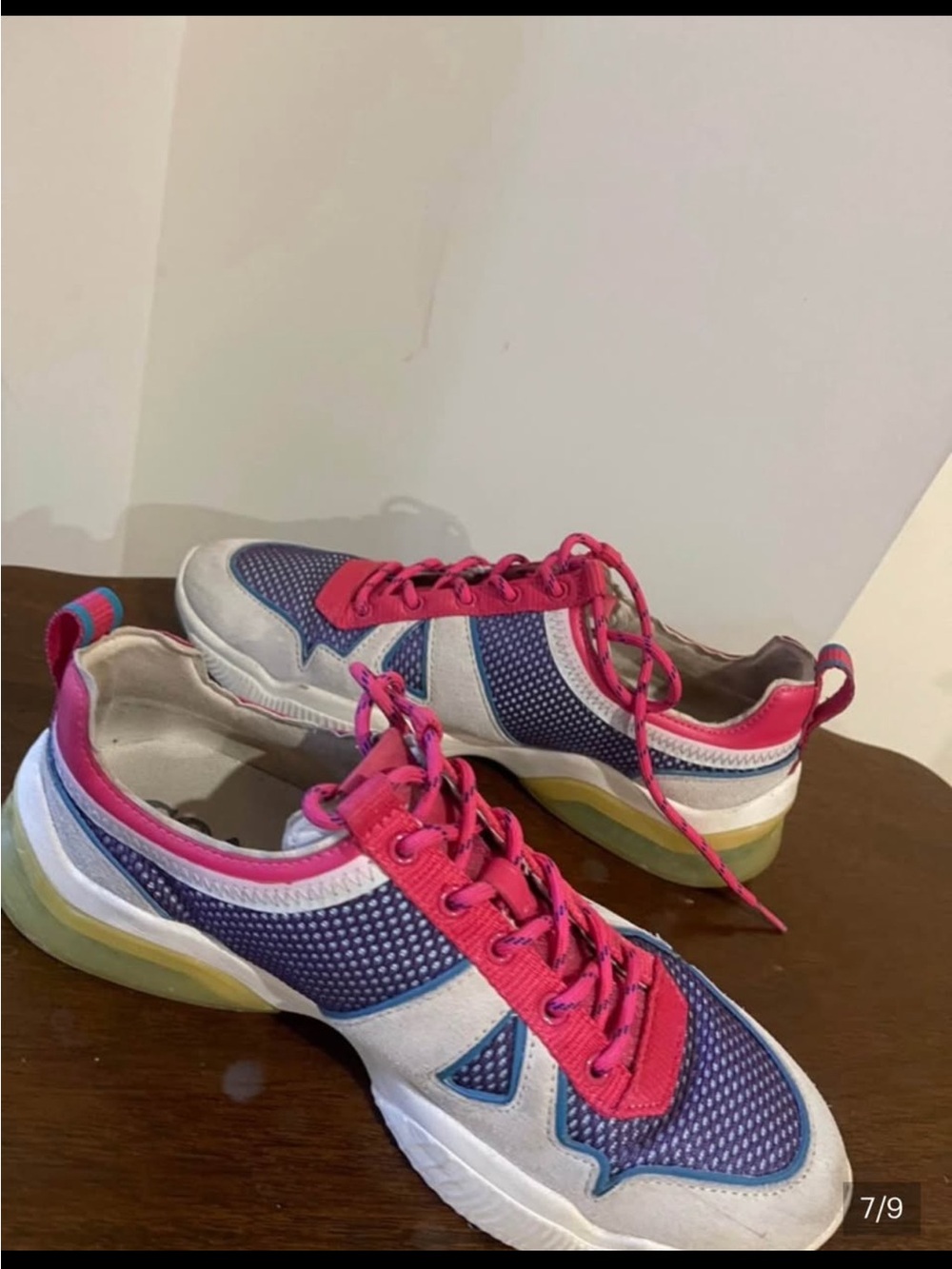 Coach Pink and Purple Women's Athletic Sneakers